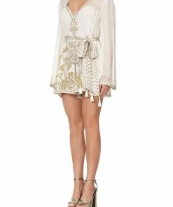 Camilla EBoutique (US) PANELLED PLAYSUIT WITH BELT THE QUEENS CHAMBER