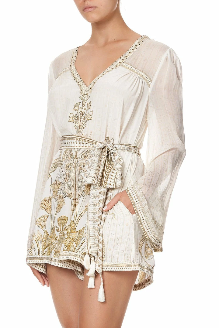 Camilla EBoutique (US) PANELLED PLAYSUIT WITH BELT THE QUEENS CHAMBER