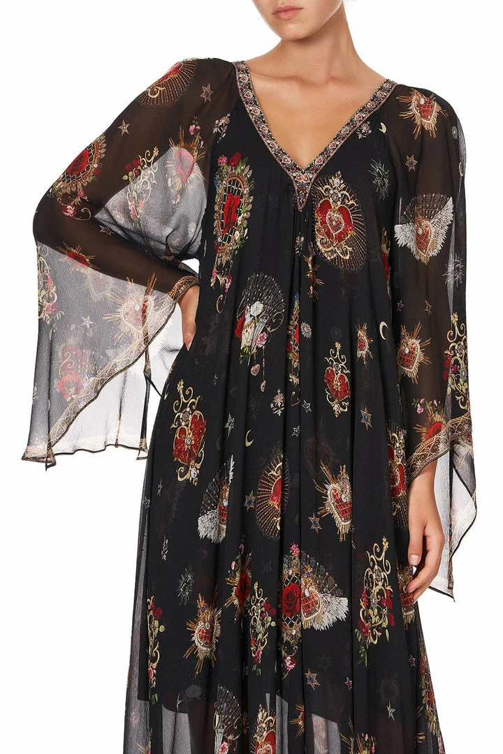 Camilla EBoutique (US) Up To 30% Off PLEAT SLEEVE LONG DRESS MONTAGUES CAPULET