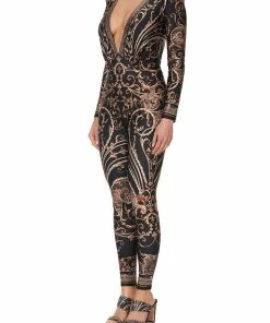 Camilla EBoutique (US) PLUNGE FRONT CATSUIT STUDIO 54 Up To 30% Off
