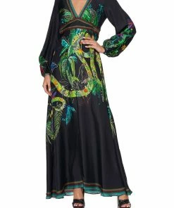 Camilla EBoutique (US) PRINTED LANTERN SLEEVE DRESS RIVER CRUISE Up To 30% Off