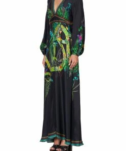 Camilla EBoutique (US) PRINTED LANTERN SLEEVE DRESS RIVER CRUISE Up To 30% Off