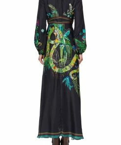 Camilla EBoutique (US) PRINTED LANTERN SLEEVE DRESS RIVER CRUISE Up To 30% Off