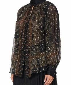 Camilla EBoutique (US) Up To 30% Off RAGLAN BUTTON UP SHIRT COBRA KING