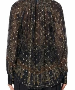 Camilla EBoutique (US) Up To 30% Off RAGLAN BUTTON UP SHIRT COBRA KING