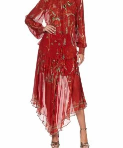 Camilla EBoutique (US) RAGLAN BUTTON UP SHIRT FORBIDDEN FRUIT Up To 40% Off