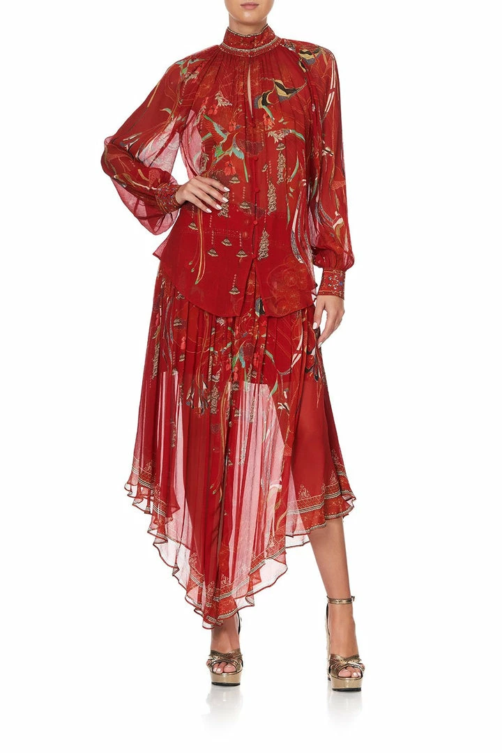 Camilla EBoutique (US) RAGLAN BUTTON UP SHIRT FORBIDDEN FRUIT Up To 40% Off