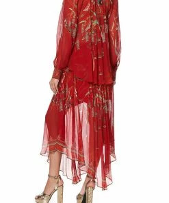 Camilla EBoutique (US) RAGLAN BUTTON UP SHIRT FORBIDDEN FRUIT Up To 40% Off