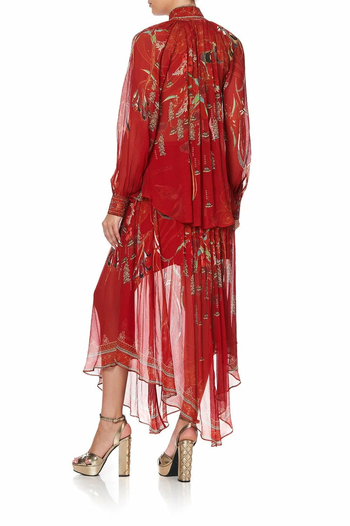 Camilla EBoutique (US) RAGLAN BUTTON UP SHIRT FORBIDDEN FRUIT Up To 40% Off