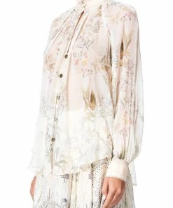 Camilla EBoutique (US) RAGLAN BUTTON UP SHIRT GUMNUT GATHERING Up To 50% Off