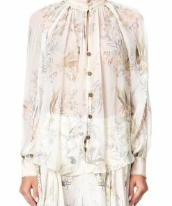 Camilla EBoutique (US) RAGLAN BUTTON UP SHIRT GUMNUT GATHERING Up To 50% Off