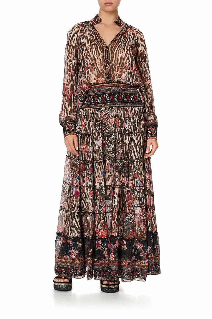 Camilla EBoutique (US) Sale Clothing SHIRRED WAIST TIERED CIRCLE SKIRT LIV A LITTLE