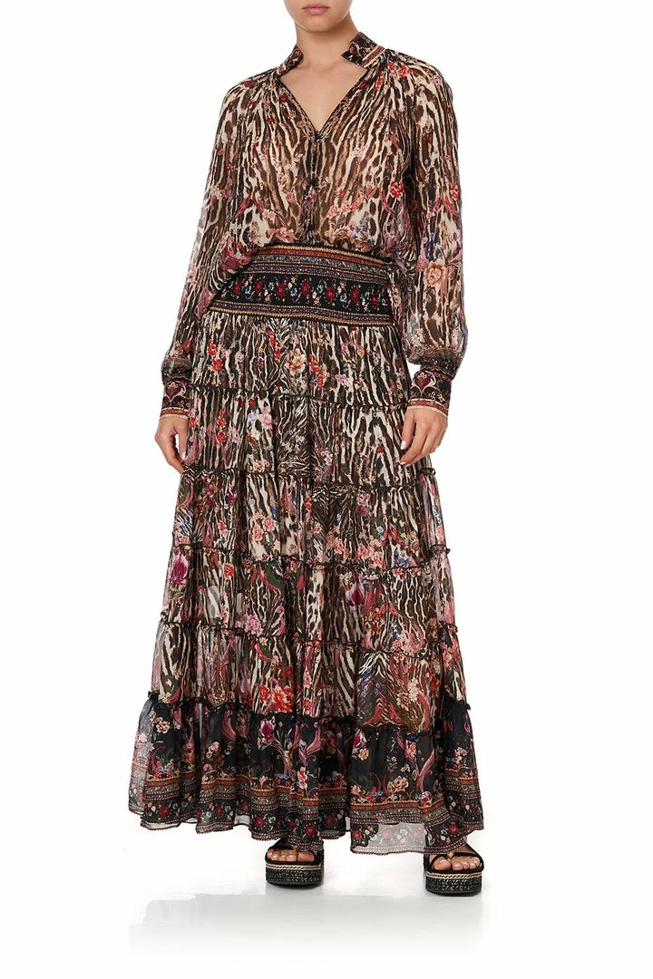 Camilla EBoutique (US) Sale Clothing SHIRRED WAIST TIERED CIRCLE SKIRT LIV A LITTLE