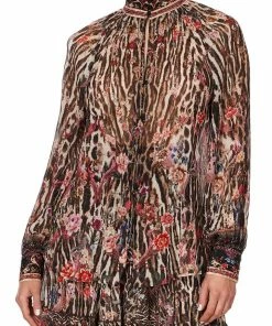 Camilla EBoutique (US) Up To 40% Off RAGLAN BUTTON UP SHIRT LIV A LITTLE