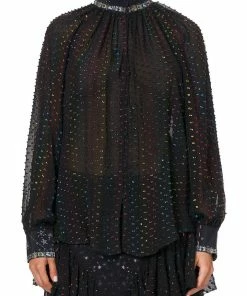 Camilla EBoutique (US) RAGLAN BUTTON UP SHIRT MIDNIGHT MOON HOUSE