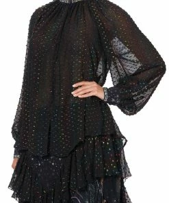 Camilla EBoutique (US) RAGLAN BUTTON UP SHIRT MIDNIGHT MOON HOUSE