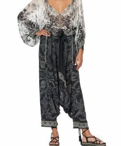 Camilla EBoutique (US) RAGLAN SLEEVE BLOUSE WITH CUFF MIDNIGHT PEARL