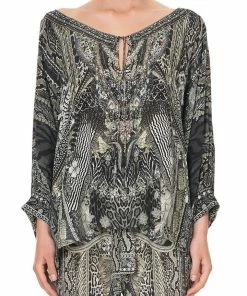 Camilla EBoutique (US) RAGLAN SLEEVE BLOUSE WITH CUFF ONE TRIBE Up To 30% Off