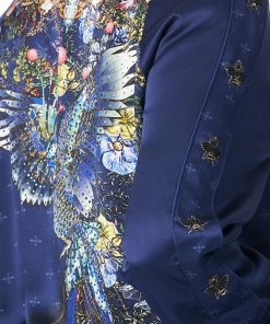 Camilla EBoutique (US) RAGLAN SLEEVE BOMBER JACKET SOUTHERN TWILIGHT