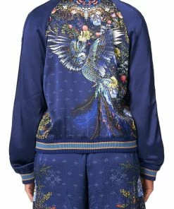 Camilla EBoutique (US) RAGLAN SLEEVE BOMBER JACKET SOUTHERN TWILIGHT