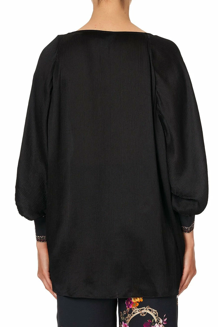 Camilla EBoutique (US) RAGLAN SLEEVE BUTTON UP TOP MIRROR MIRROR