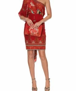 Camilla EBoutique (US) SMALL CANVAS CLUTCH SOLID RED