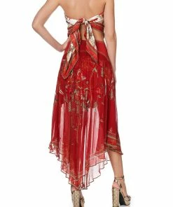 Camilla EBoutique (US) LARGE SQUARE SCARF SOLID RED