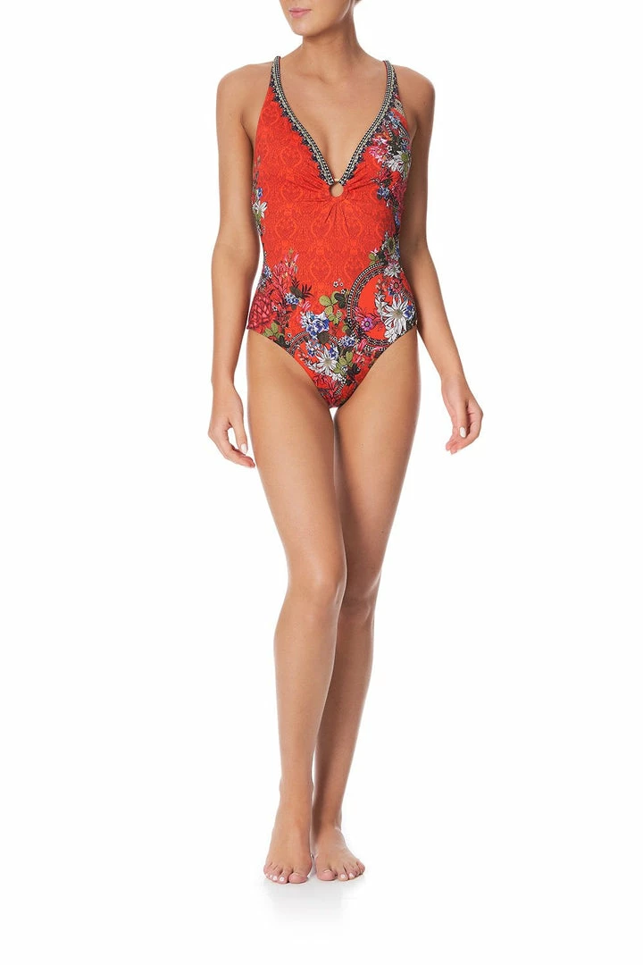 Camilla EBoutique (US) RING DETAIL PLUNGE ONE PIECE WONDERING WARATAH