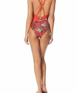 Camilla EBoutique (US) RING DETAIL PLUNGE ONE PIECE WONDERING WARATAH