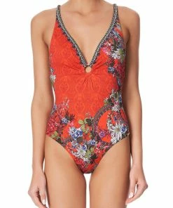 Camilla EBoutique (US) RING DETAIL PLUNGE ONE PIECE WONDERING WARATAH