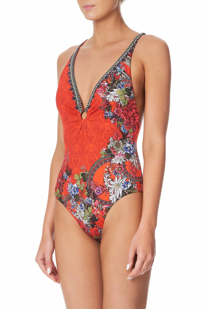 Camilla EBoutique (US) RING DETAIL PLUNGE ONE PIECE WONDERING WARATAH