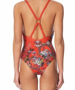 Camilla EBoutique (US) RING DETAIL PLUNGE ONE PIECE WONDERING WARATAH