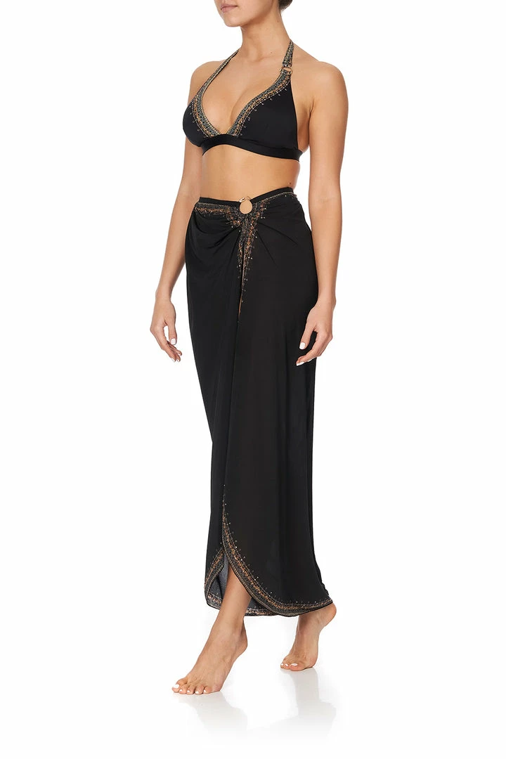 Camilla EBoutique (US) Up To 40% Off RING TRIM LONG SARONG SOLID BLACK