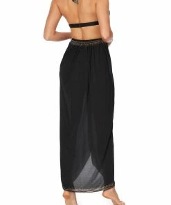 Camilla EBoutique (US) Up To 40% Off RING TRIM LONG SARONG SOLID BLACK