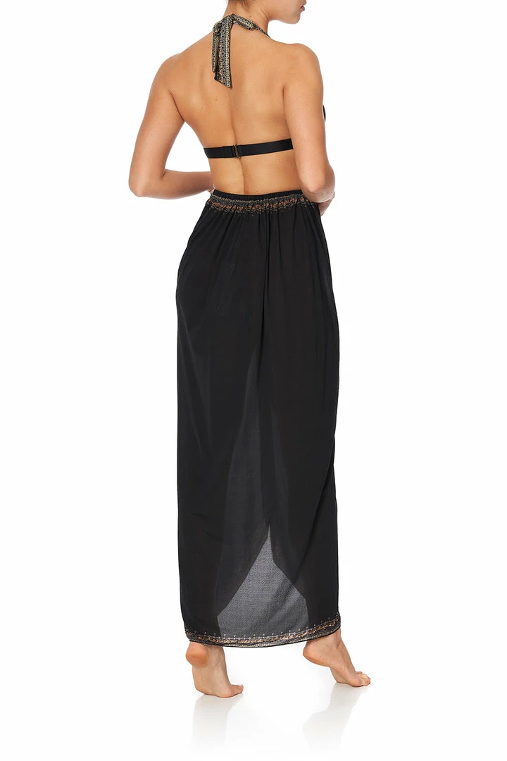 Camilla EBoutique (US) Up To 40% Off RING TRIM LONG SARONG SOLID BLACK