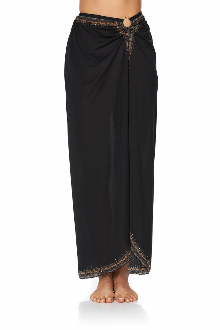 Camilla EBoutique (US) Up To 40% Off RING TRIM LONG SARONG SOLID BLACK