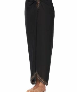 Camilla EBoutique (US) Up To 40% Off RING TRIM LONG SARONG SOLID BLACK