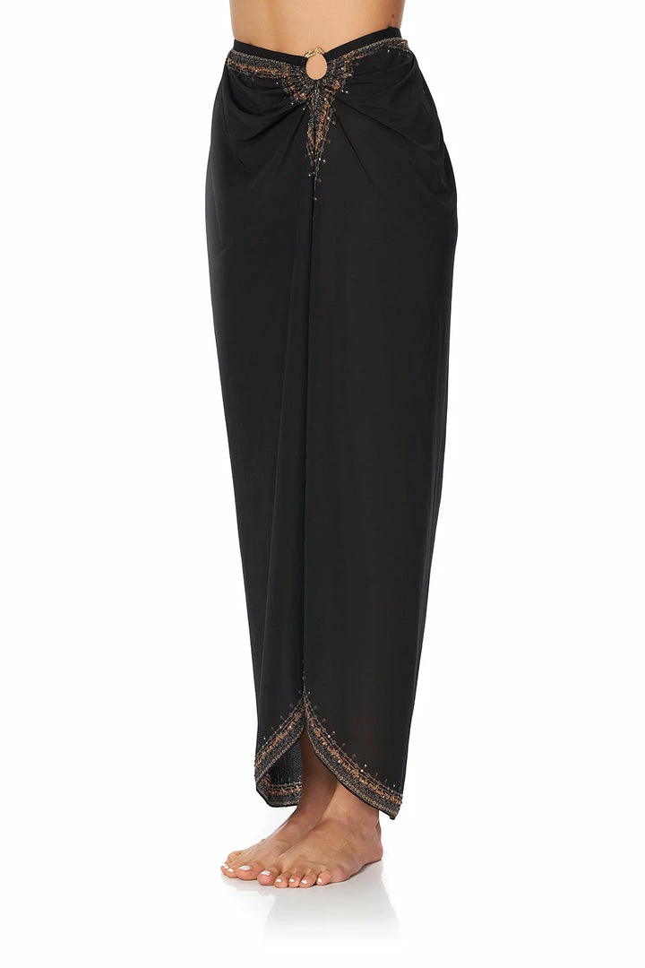 Camilla EBoutique (US) Up To 40% Off RING TRIM LONG SARONG SOLID BLACK