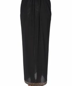 Camilla EBoutique (US) Up To 40% Off RING TRIM LONG SARONG SOLID BLACK