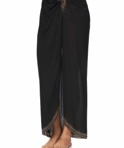 Camilla EBoutique (US) Up To 40% Off RING TRIM LONG SARONG SOLID BLACK