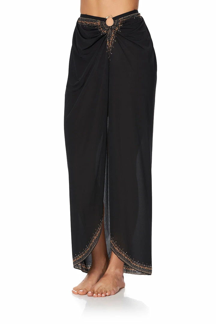 Camilla EBoutique (US) Up To 40% Off RING TRIM LONG SARONG SOLID BLACK