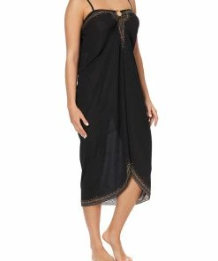 Camilla EBoutique (US) Up To 40% Off RING TRIM LONG SARONG SOLID BLACK