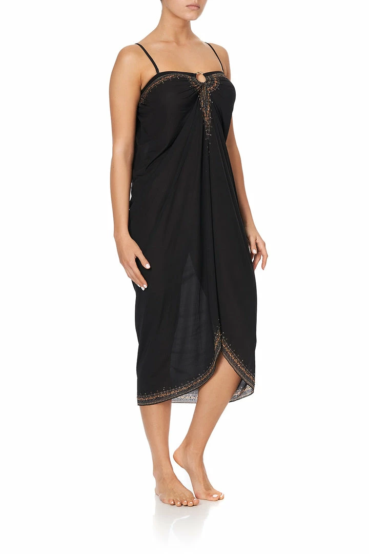 Camilla EBoutique (US) Up To 40% Off RING TRIM LONG SARONG SOLID BLACK