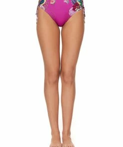 Camilla EBoutique (US) ROUCHED SIDE HIGH PANT JUNGLE LANGUAGE Sale Swimwear