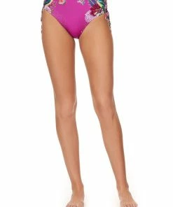 Camilla EBoutique (US) ROUCHED SIDE HIGH PANT JUNGLE LANGUAGE Sale Swimwear