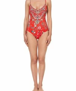 Camilla EBoutique (US) Up To 30% Off ROUCHED SIDE ONE PIECE CAMEOS CAN CAN