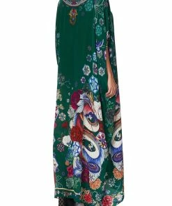 Camilla EBoutique (US) ROUND NECK KAFTAN EMERALD'S ORBIT