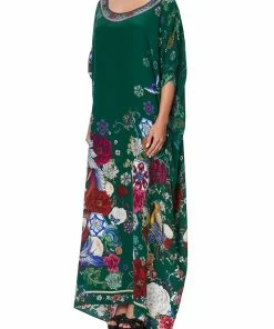 Camilla EBoutique (US) ROUND NECK KAFTAN EMERALD'S ORBIT