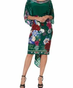 Camilla EBoutique (US) ROUND NECK KAFTAN EMERALD'S ORBIT