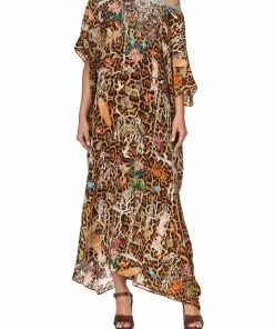 Camilla EBoutique (US) ROUND NECK KAFTAN FAUNA ELECTRO Up To 40% Off